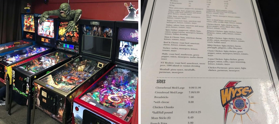 Wyse Guys Restaurant & Pizzeria Menu